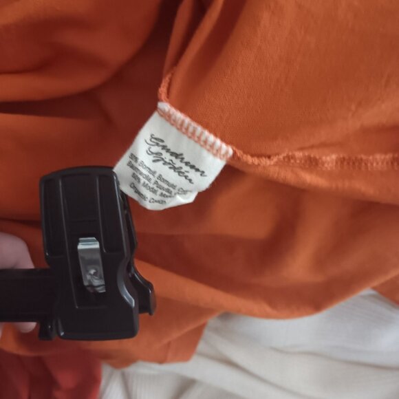 GUDRUN SNOJEN Organic Stretch Cotton Orange Dress M - Picture 4 of 4